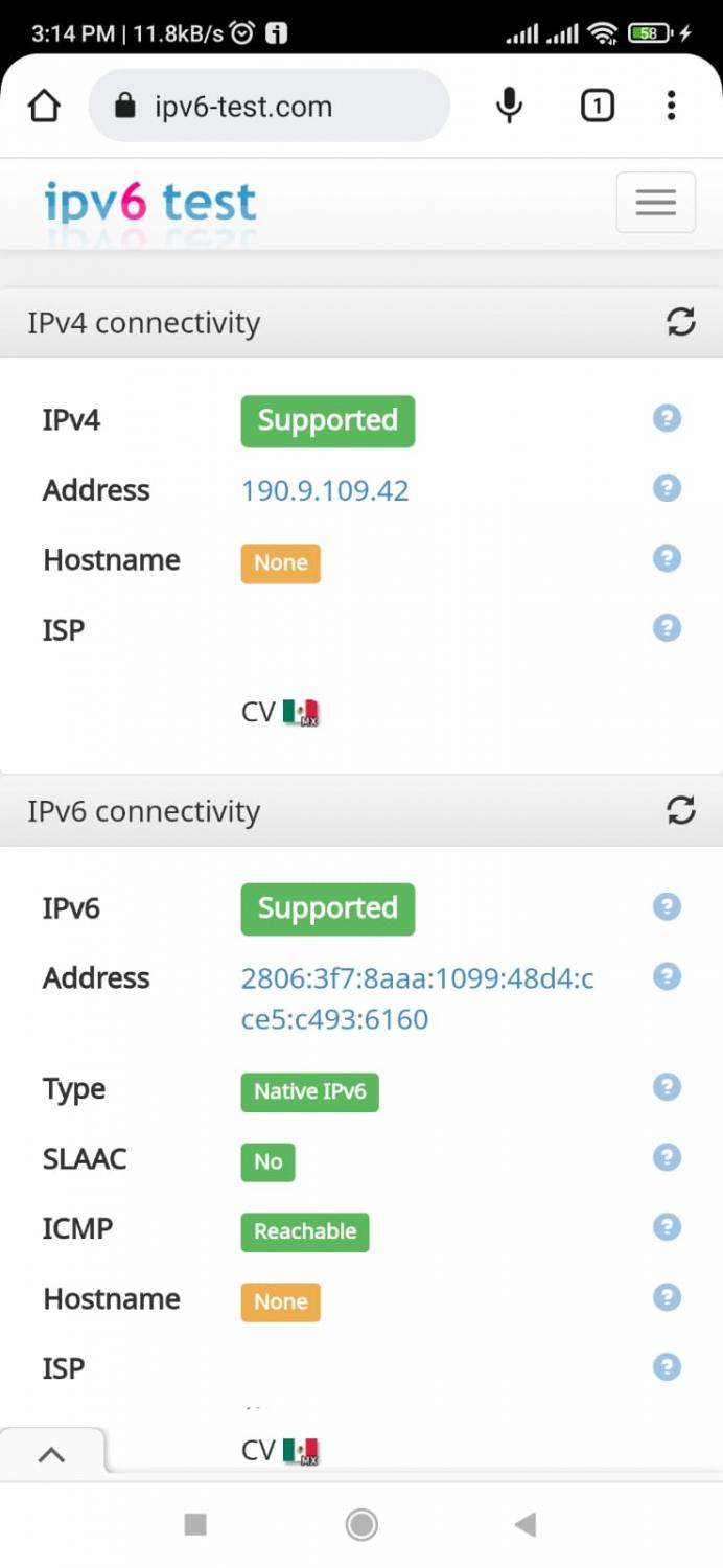 Nombre:  63 Test IPv6 Celular.jpg
Visitas: 387
Tamao: 63.9 KB
