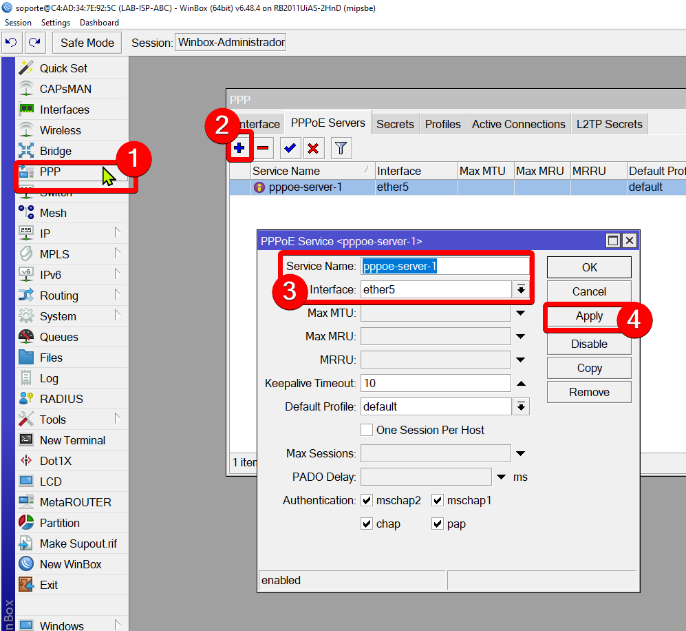 Nombre:  3 Crear servidor PPPoE.png
Visitas: 1222
Tamao: 82.5 KB