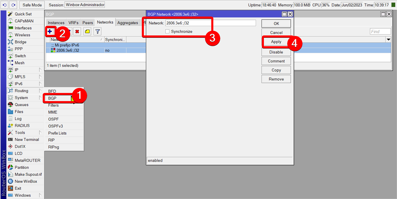 Nombre:  130 Anunciar prefijo en BGP.png
Visitas: 1080
Tamaño: 72.3 KB